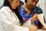 Doctor and assistant at a California community health center