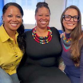 Portrait of Shikiri Hightower-Gaskin, Chantal Hildebrand, and Carolina Morales