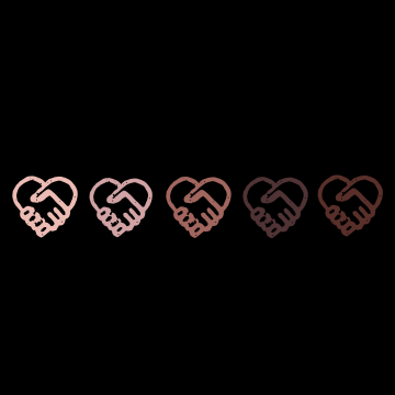 Hands forming the shape of hearts