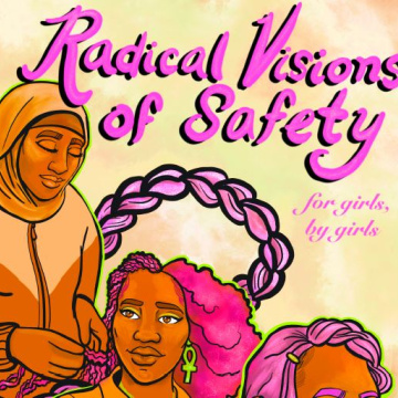 Illustration of African American woman braiding another woman's hair