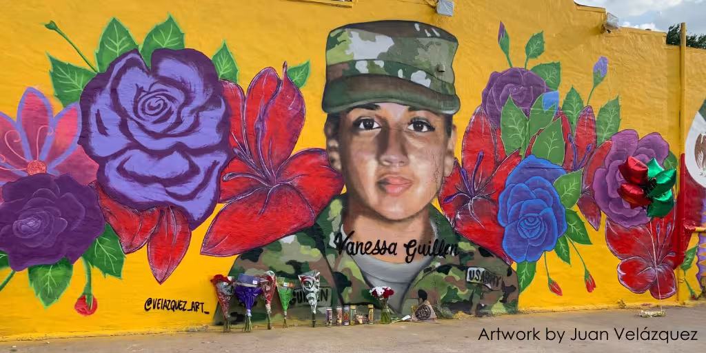 A mural of Vanessa Guillen