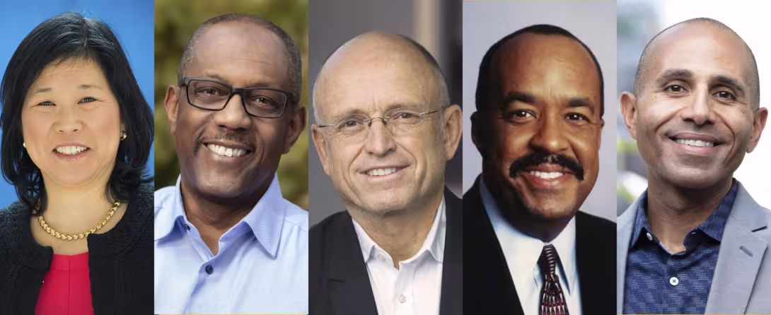 Headshots of the authors of the commentary
